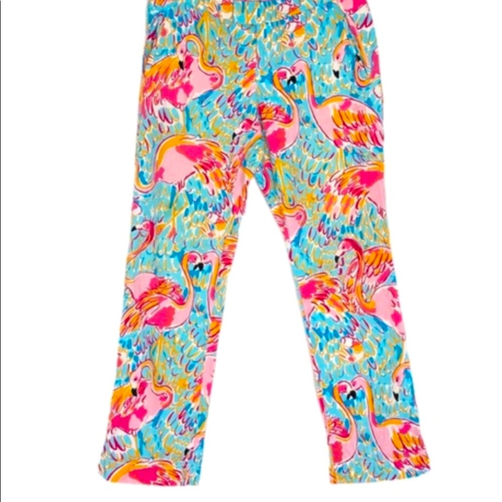 🦐🦩Lilly Pulitzer Flamingo Peel & Eat Ankle Pants 2